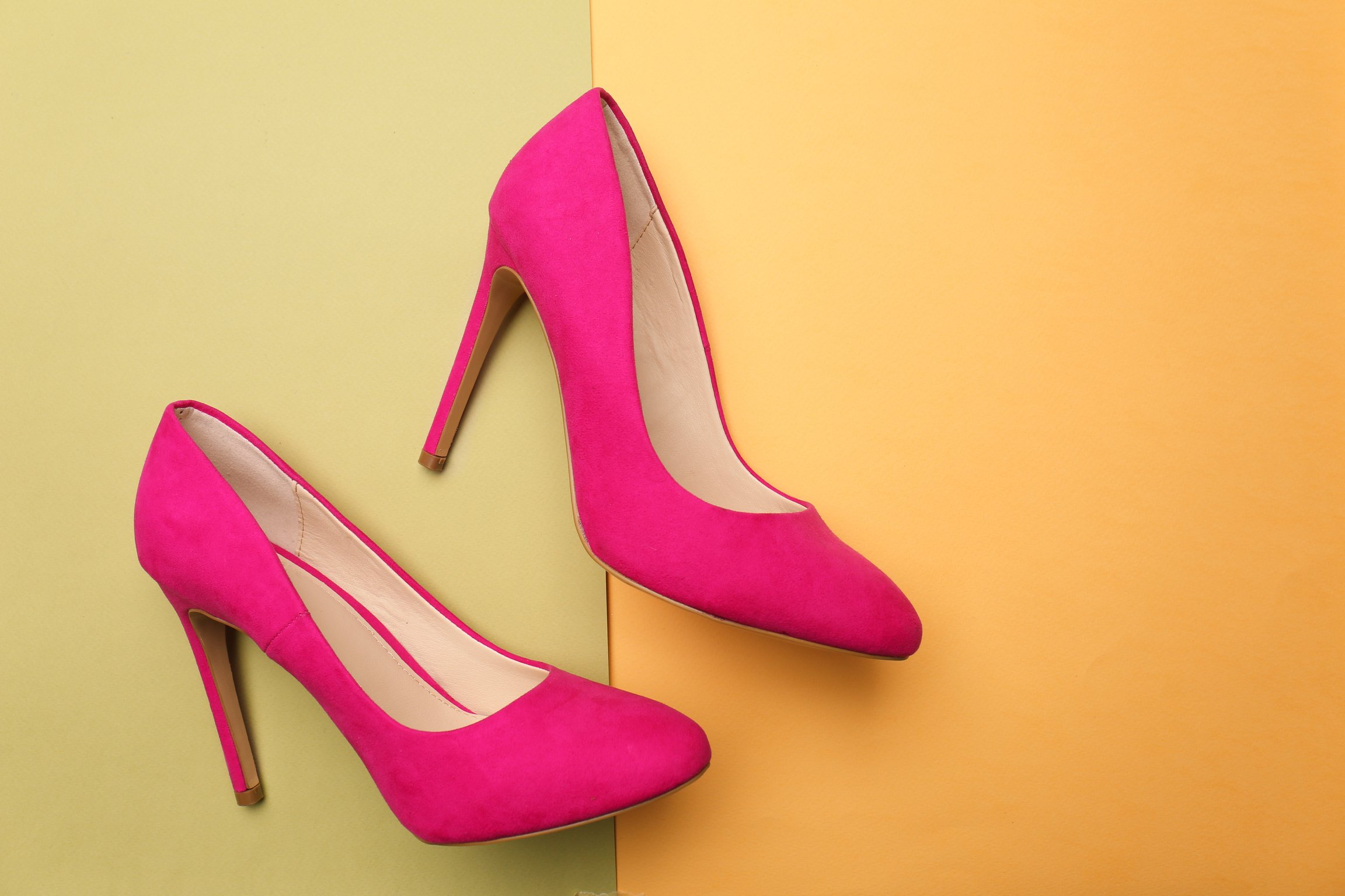 A Pair of Fuschia Heels for Women 